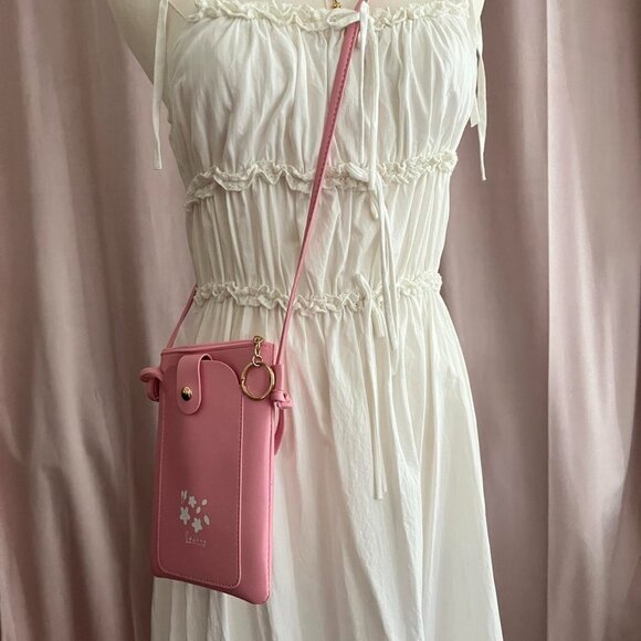 Kawaii Coquette Sakura Pink Phone Pouch - Picture 2 of 4